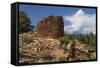 USA, Utah, Blanding. Tower Ruin at Mule Canyon Towers Ruins-Charles Crust-Framed Stretched Canvas