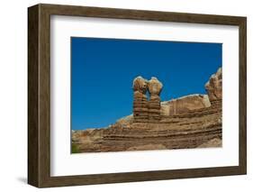 USA, Utah. Bluff, Twin Rocks-Bernard Friel-Framed Photographic Print