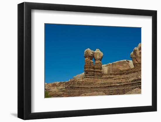 USA, Utah. Bluff, Twin Rocks-Bernard Friel-Framed Photographic Print