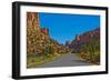 USA, Utah, Boulder. Burr Trail Road views in Long Canyon-Bernard Friel-Framed Photographic Print