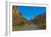 USA, Utah, Boulder. Burr Trail Road views in Long Canyon-Bernard Friel-Framed Photographic Print