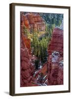 USA, Utah, Bryce Canyon National Park. Close-up of Hoodoos-Jay O'brien-Framed Photographic Print