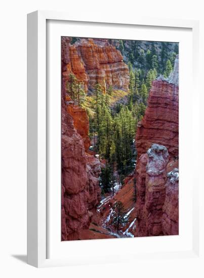 USA, Utah, Bryce Canyon National Park. Close-up of Hoodoos-Jay O'brien-Framed Photographic Print