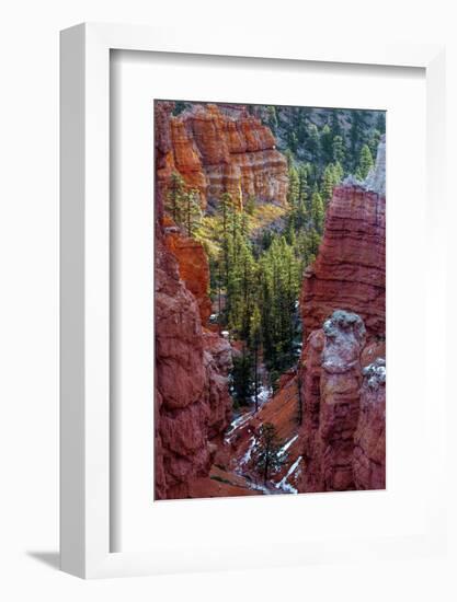 USA, Utah, Bryce Canyon National Park. Close-up of Hoodoos-Jay O'brien-Framed Photographic Print