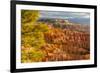 USA, Utah, Bryce Canyon National Park. Overview of canyon formations.-Jaynes Gallery-Framed Premium Photographic Print