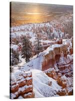 USA, Utah, Bryce Canyon National Park, Sunrise from Sunrise Point after Fresh Snowfall-Ann Collins-Stretched Canvas