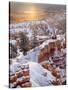 USA, Utah, Bryce Canyon National Park, Sunrise from Sunrise Point after Fresh Snowfall-Ann Collins-Stretched Canvas