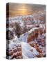 USA, Utah, Bryce Canyon National Park, Sunrise from Sunrise Point after Fresh Snowfall-Ann Collins-Stretched Canvas