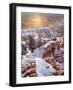 USA, Utah, Bryce Canyon National Park, Sunrise from Sunrise Point after Fresh Snowfall-Ann Collins-Framed Photographic Print