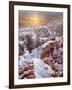 USA, Utah, Bryce Canyon National Park, Sunrise from Sunrise Point after Fresh Snowfall-Ann Collins-Framed Photographic Print