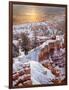 USA, Utah, Bryce Canyon National Park, Sunrise from Sunrise Point after Fresh Snowfall-Ann Collins-Framed Photographic Print