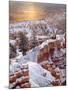 USA, Utah, Bryce Canyon National Park, Sunrise from Sunrise Point after Fresh Snowfall-Ann Collins-Mounted Photographic Print