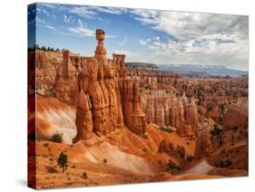 USA, Utah, Bryce Canyon National Park. Thor's Hammer Rises Above Other Hoodoos-Ann Collins-Stretched Canvas