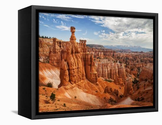 USA, Utah, Bryce Canyon National Park. Thor's Hammer Rises Above Other Hoodoos-Ann Collins-Framed Stretched Canvas