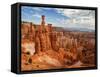 USA, Utah, Bryce Canyon National Park. Thor's Hammer Rises Above Other Hoodoos-Ann Collins-Framed Stretched Canvas