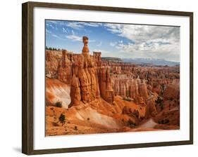 USA, Utah, Bryce Canyon National Park. Thor's Hammer Rises Above Other Hoodoos-Ann Collins-Framed Photographic Print