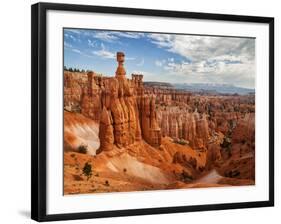 USA, Utah, Bryce Canyon National Park. Thor's Hammer Rises Above Other Hoodoos-Ann Collins-Framed Photographic Print