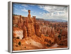 USA, Utah, Bryce Canyon National Park. Thor's Hammer Rises Above Other Hoodoos-Ann Collins-Framed Photographic Print