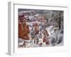 USA, Utah, Bryce Canyon National Park, Winter morning near Sunrise Point after fresh snowfall-Ann Collins-Framed Photographic Print