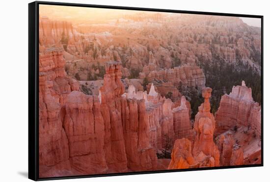 USA, Utah, Bryce Canyon, Thor's Hammer, Sunrise-Catharina Lux-Framed Stretched Canvas