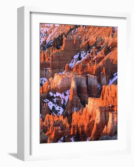 USA, Utah, Bryce Canyon with snow-Theo Allofs-Framed Photographic Print