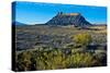 USA, Utah, Caineville, Factory Butte from Coal Mine Road-Bernard Friel-Stretched Canvas