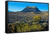 USA, Utah, Caineville, Factory Butte from Coal Mine Road-Bernard Friel-Framed Stretched Canvas