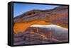 USA, Utah, Canyonlands, Island in the Sky, Mesa Arch at Sunrise-Jamie & Judy Wild-Framed Stretched Canvas