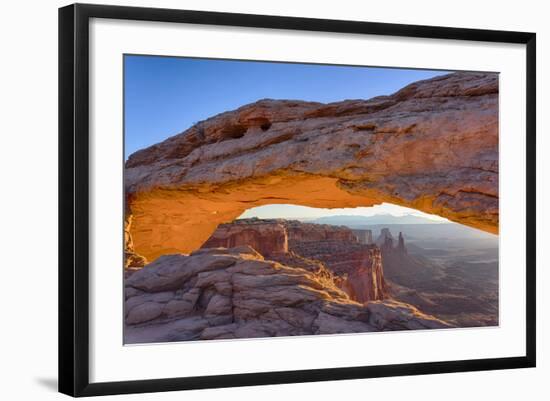 USA, Utah, Canyonlands, Island in the Sky, Mesa Arch at Sunrise-Jamie & Judy Wild-Framed Photographic Print