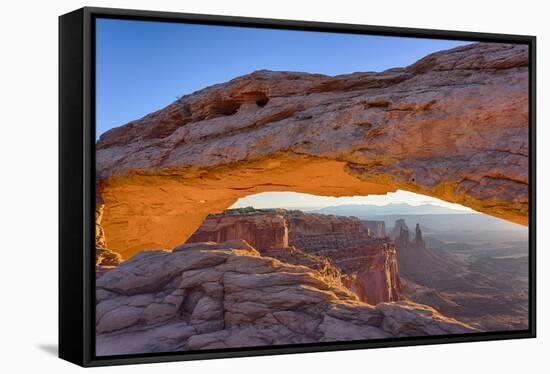 USA, Utah, Canyonlands, Island in the Sky, Mesa Arch at Sunrise-Jamie & Judy Wild-Framed Stretched Canvas