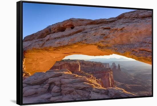 USA, Utah, Canyonlands, Island in the Sky, Mesa Arch at Sunrise-Jamie & Judy Wild-Framed Stretched Canvas