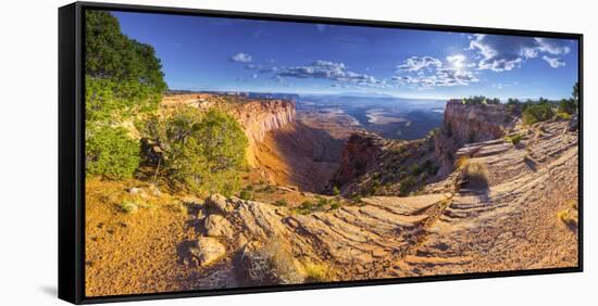 Usa, Utah, Canyonlands National Park, Island in the Sky District, Buck Canyon Overlook-Alan Copson-Framed Stretched Canvas