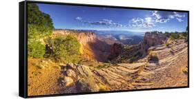 Usa, Utah, Canyonlands National Park, Island in the Sky District, Buck Canyon Overlook-Alan Copson-Framed Stretched Canvas