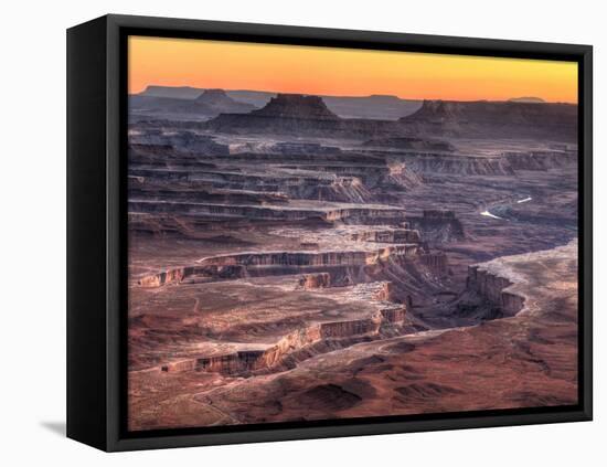USA, Utah, Canyonlands National Park, Island in the Sky District, Grand View Point-Michele Falzone-Framed Stretched Canvas