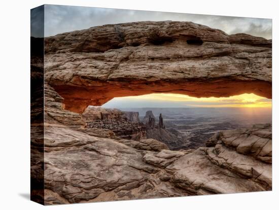 USA, Utah, Canyonlands National Park, Mesa Arch at Sunrise-Mark Sykes-Stretched Canvas