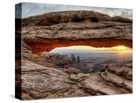 USA, Utah, Canyonlands National Park, Mesa Arch at Sunrise-Mark Sykes-Stretched Canvas