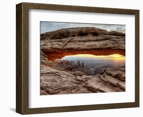 USA, Utah, Canyonlands National Park, Mesa Arch at Sunrise-Mark Sykes-Framed Photographic Print