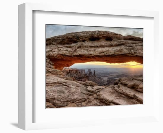 USA, Utah, Canyonlands National Park, Mesa Arch at Sunrise-Mark Sykes-Framed Photographic Print