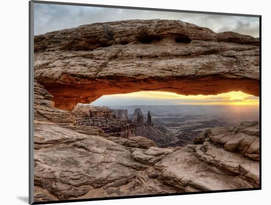 USA, Utah, Canyonlands National Park, Mesa Arch at Sunrise-Mark Sykes-Mounted Photographic Print