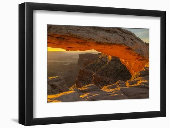 USA, Utah, Canyonlands National Park. Mesa Arch at sunrise.-Jaynes Gallery-Framed Photographic Print