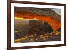 USA, Utah, Canyonlands National Park. Mesa Arch at sunrise.-Jaynes Gallery-Framed Photographic Print