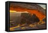 USA, Utah, Canyonlands National Park. Mesa Arch at sunrise.-Jaynes Gallery-Framed Stretched Canvas