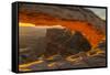 USA, Utah, Canyonlands National Park. Mesa Arch at sunrise.-Jaynes Gallery-Framed Stretched Canvas