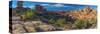 Usa, Utah, Canyonlands National Park, the Needles District, Big Spring Canyon Overlook-Alan Copson-Stretched Canvas