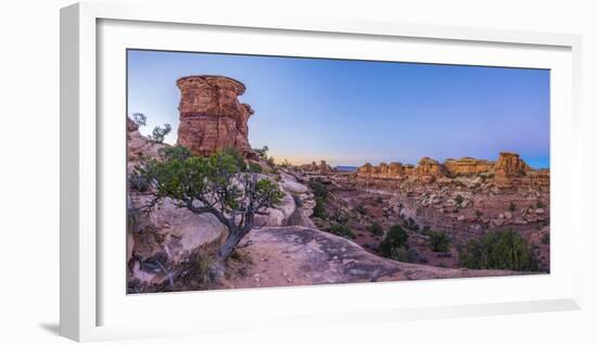 Usa, Utah, Canyonlands National Park, the Needles District, Big Spring Canyon Overlook-Alan Copson-Framed Photographic Print