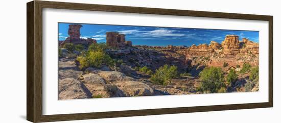 Usa, Utah, Canyonlands National Park, the Needles District, Big Spring Canyon Overlook-Alan Copson-Framed Photographic Print