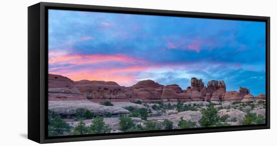 Usa, Utah, Canyonlands National Park, the Needles District, Chesler Park Trail-Alan Copson-Framed Stretched Canvas