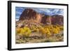 USA, Utah, Capitol Reef, Cottonwood Trees and Waterpocket Fold-Jamie & Judy Wild-Framed Photographic Print