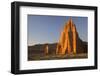 USA, Utah, Capitol Reef National Park, Cathedral Valley, Temple of the Sun and Temple of the Moon-Charles Gurche-Framed Photographic Print