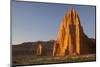 USA, Utah, Capitol Reef National Park, Cathedral Valley, Temple of the Sun and Temple of the Moon-Charles Gurche-Mounted Photographic Print